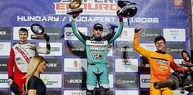 Hubert Hyła z Krempach na podium Mistrzostw Europy Super Enduro